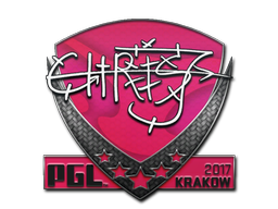 Sticker | chrisJ | Krakow 2017 — CS2 skin image, High Grade rarity