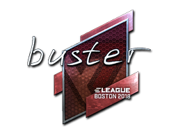 Sticker | buster (Foil) | Boston 2018 — CS2 skin image, Remarkable rarity