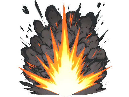 Sticker | Boom Detonation — CS2 skin image, High Grade rarity
