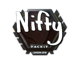 Sticker | Nifty | London 2018 — CS2 skin image, High Grade rarity
