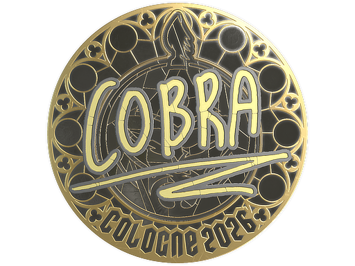 Sticker | cobra (Gold) | Cologne 2026 — CS2 skin image, Extraordinary rarity