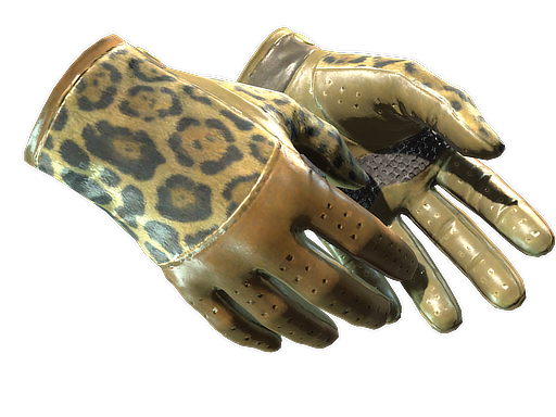 ★ Driver Gloves | Queen Jaguar (Well-Worn) — изображение скина CS2, редкость Extraordinary