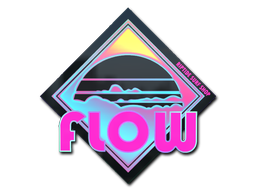 Sticker | Miami Flow (Holo) — CS2 skin image, Remarkable rarity