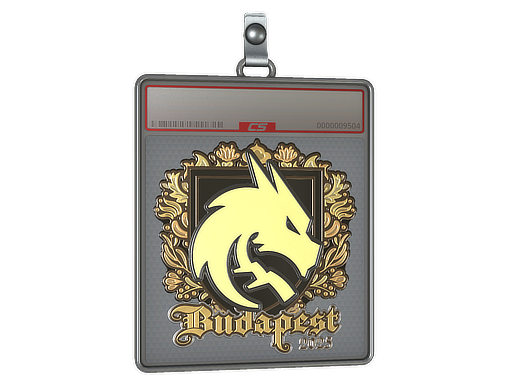 Sticker Slab | Team Spirit (Gold) | Budapest 2025 — CS2 skin image, Extraordinary rarity