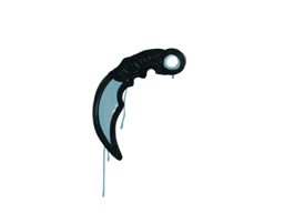 Sealed Graffiti | Karambit (Wire Blue) — CS2 skin image, Base Grade rarity
