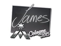 Sticker | James | Cologne 2015 — CS2 skin image, High Grade rarity