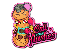 Sticker | Call Your Flashes — CS2 skin image, High Grade rarity