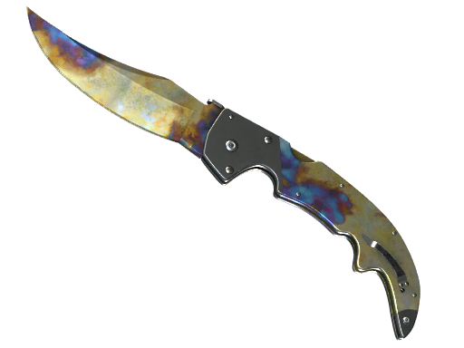 ★ StatTrak™ Falchion Knife | Case Hardened (Well-Worn) — CS2 skin image