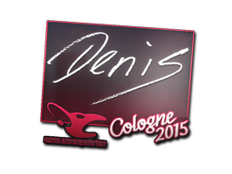 Sticker | denis | Cologne 2015 — CS2 skin image, High Grade rarity