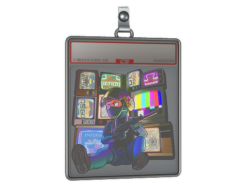 Sticker Slab | TV Installation (Lenticular) — CS2 skin image, Extraordinary rarity
