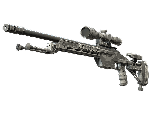SSG 08 | Sans Comic (Well-Worn) — изображение скина CS2, редкость Consumer Grade