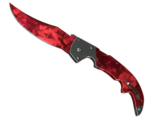 ★ Falchion Knife | Doppler Ruby (Minimal Wear) — CS2 skin image, Covert rarity