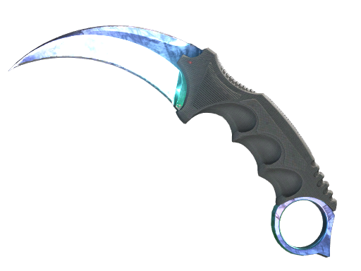 ★ Karambit | Gamma Doppler Phase 1 (Minimal Wear) — CS2 skin image, Covert rarity
