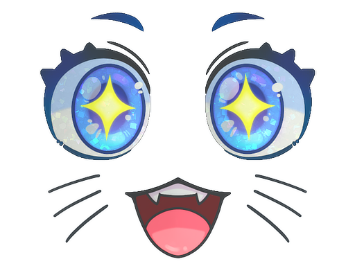 Sticker | Kawaii Eyes (Glitter) — CS2 skin image, Remarkable rarity