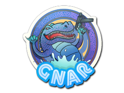 Sticker | Blue Gnar — CS2 skin image, High Grade rarity