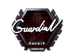 Sticker | GuardiaN (Foil) | London 2018 — CS2 skin image, Remarkable rarity