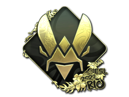 Sticker | Vitality (Gold) | Rio 2022 — CS2 skin image, Extraordinary rarity
