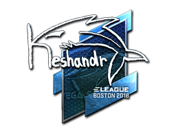 Sticker | keshandr (Foil) | Boston 2018 — CS2 skin image, Remarkable rarity