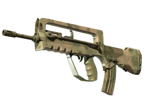 FAMAS | Palm (Well-Worn) — изображение скина CS2, редкость Consumer Grade