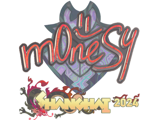 Sticker | m0NESY (Holo) | Shanghai 2024 — CS2 skin image, Exotic rarity