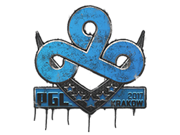 Sealed Graffiti | Cloud9 | Krakow 2017 — CS2 skin image, High Grade rarity