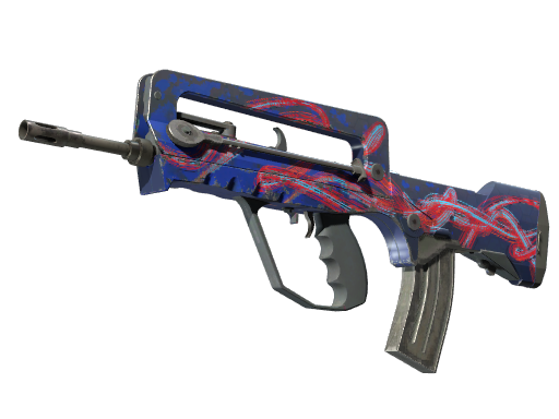 FAMAS | Afterimage (Field-Tested) — изображение скина CS2, редкость Classified
