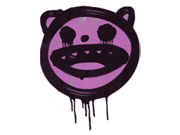 Sealed Graffiti | Happy Cat (Bazooka Pink) — CS2 skin image, Base Grade rarity