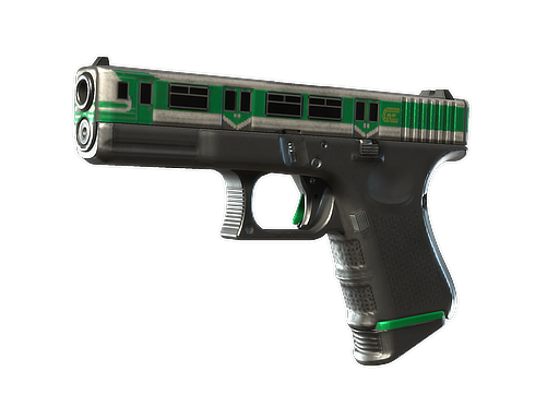 Glock-18 | Green Line (Field-Tested) — изображение скина CS2, редкость Mil-Spec Grade