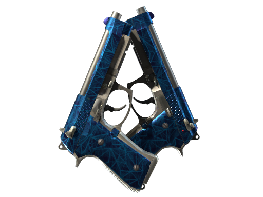 Souvenir Dual Berettas | Cobalt Quartz (Field-Tested) — изображение скина CS2, редкость Restricted