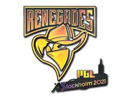 Sticker | Renegades (Holo) | Stockholm 2021 — CS2 skin image, Remarkable rarity