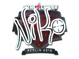 Sticker | NiKo (Foil) | Berlin 2019 — CS2 skin image, Remarkable rarity