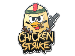 Sticker | Chicken Strike — CS2 skin image, High Grade rarity