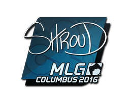 Sticker | shroud | MLG Columbus 2016 — CS2 skin image, High Grade rarity