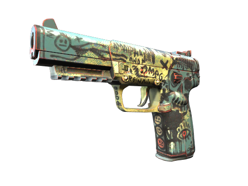 Five-SeveN | Scrawl (Field-Tested) — изображение скина CS2, редкость Mil-Spec Grade