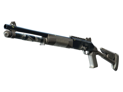 StatTrak™ XM1014 | Quicksilver (Well-Worn) — изображение скина CS2, редкость Mil-Spec Grade