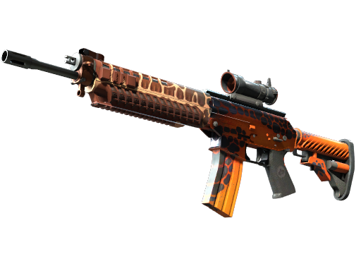 StatTrak™ SG 553 | Tiger Moth (Factory New) — изображение скина CS2, редкость Restricted