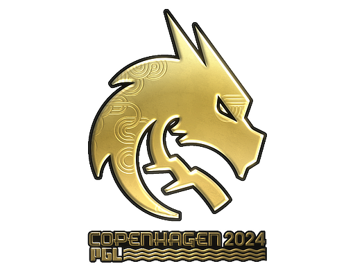 Sticker | Team Spirit (Gold) | Copenhagen 2024 — CS2 skin image, Extraordinary rarity
