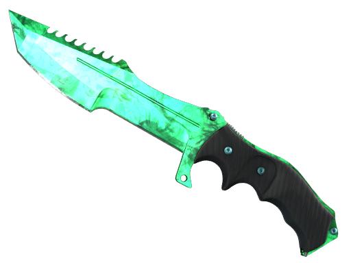 ★ Huntsman Knife | Gamma Doppler Emerald — CS2 skin, Covert rarity
