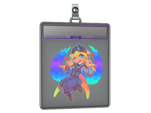 Sticker Slab | Kawaii CT (Holo) — CS2 skin image, Remarkable rarity