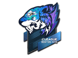 Sticker | Flash Gaming (Holo) | Boston 2018 — CS2 skin image, Remarkable rarity