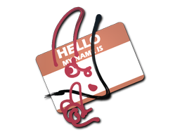 Sticker | Hello M4A1-S — CS2 skin image, High Grade rarity