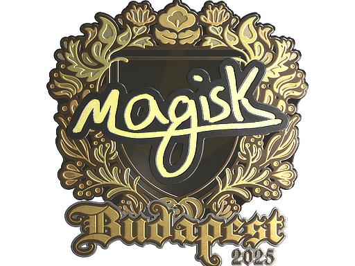 Sticker | Magisk (Gold) | Budapest 2025 — CS2 skin image, Extraordinary rarity