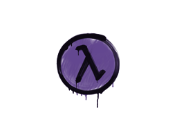 Sealed Graffiti | Lambda (Monster Purple) — CS2 skin image, Base Grade rarity