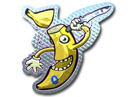 Sticker | Stupid Banana (Foil) — CS2 skin image, Exotic rarity