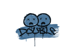 Sealed Graffiti | Double (Monarch Blue) — CS2 skin image, Base Grade rarity