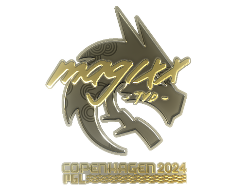 Sticker | magixx (Gold) | Copenhagen 2024 — CS2 skin image, Extraordinary rarity