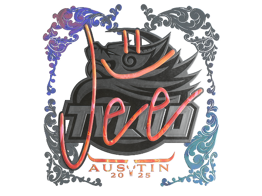 Sticker | Jee (Holo) | Austin 2025 — CS2 skin image, Exotic rarity