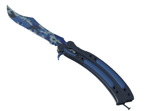 ★ StatTrak™ Butterfly Knife | Bright Water (Battle-Scarred) — CS2 skin image