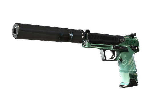 USP-S | PC-GRN (Field-Tested) — изображение скина CS2, редкость Mil-Spec Grade