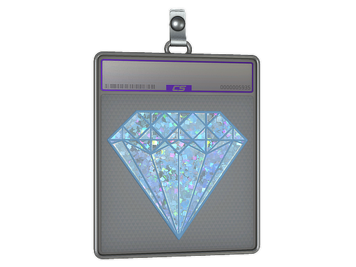 Sticker Slab | Blue Gem (Glitter) — CS2 skin image, Remarkable rarity